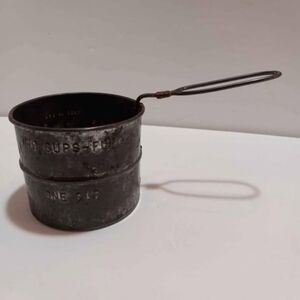 Antique Metal 2 Cup Sifter